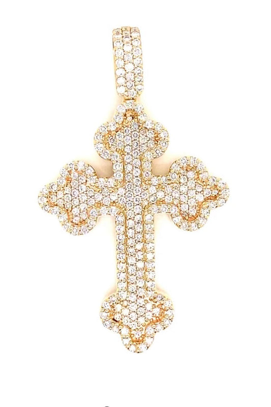 GOTHIC DIAMOND CROSS PENDANT
